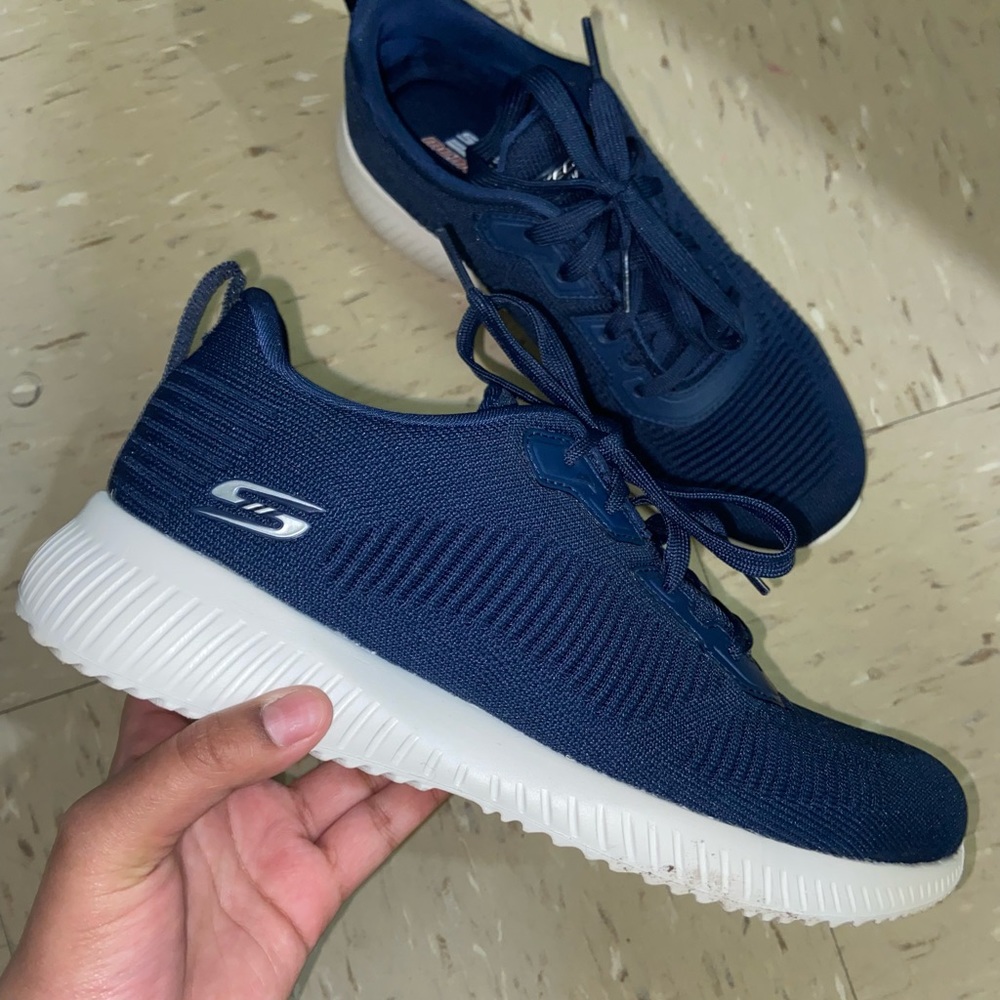 Women’s Navy Blue Skechers Sneakers
